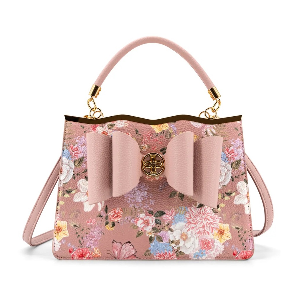 Amelie Floral Garden Bow Women's Crossbody Bag